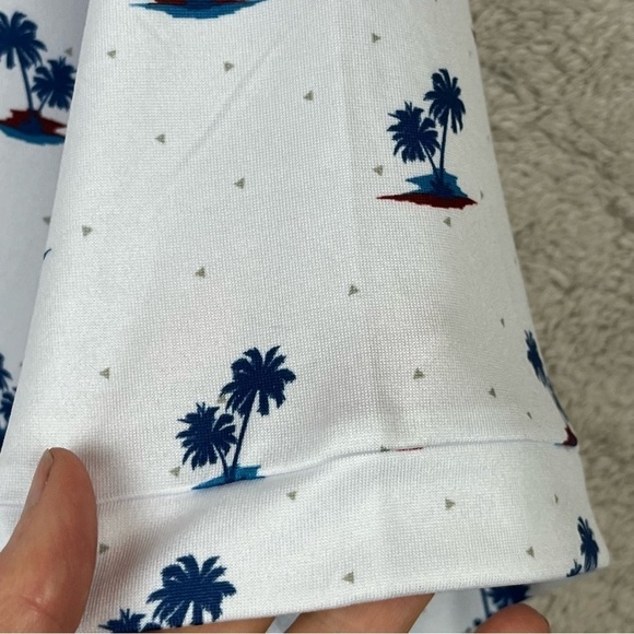 NWT Caddy Cart Performance Palm Tree Polo Shirt Size Large - Picture 12 of 16